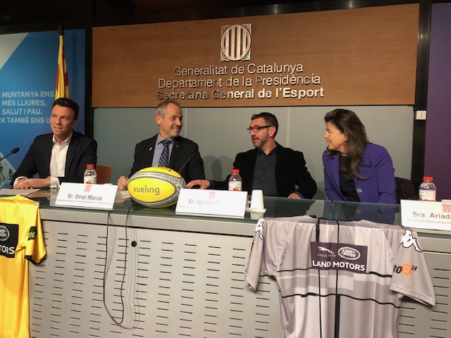 Quadis Empresas y Land Motors en la presentación  de la División de Honor de Rugby Vueling