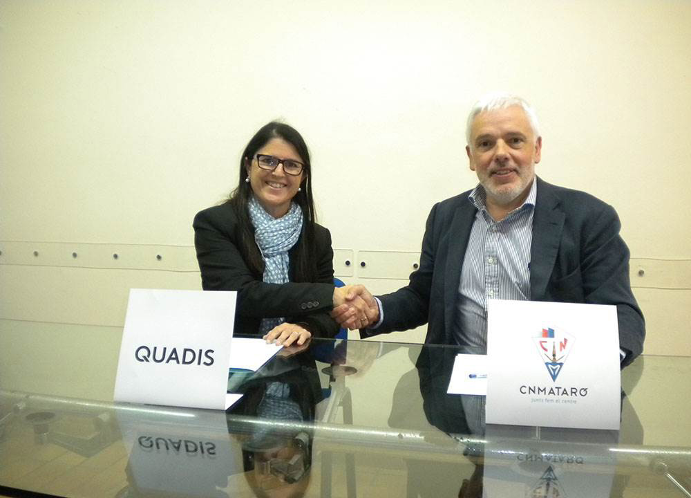 QUADIS Autocentre renueva su patrocinio con el Centre Natació Mataró