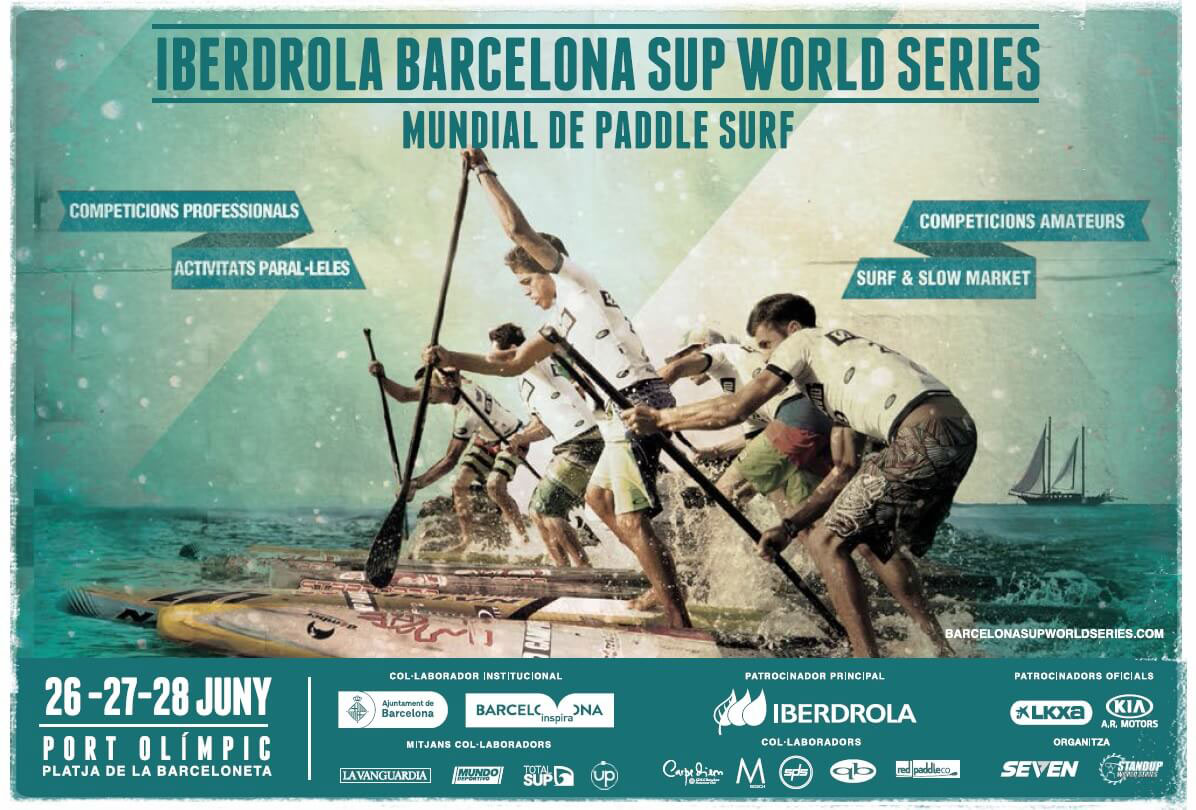 Cartel Mundial Paddle Surf Barcelona