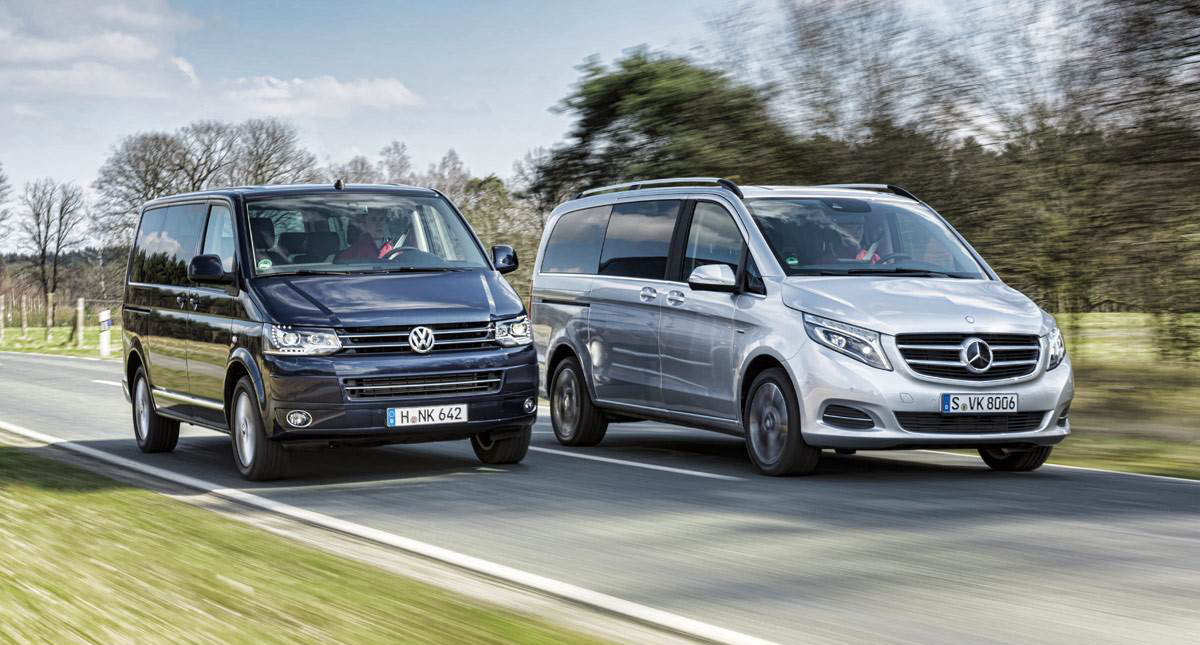 Mercedes Clase V y VW Caravelle QUADIS Rent a Car