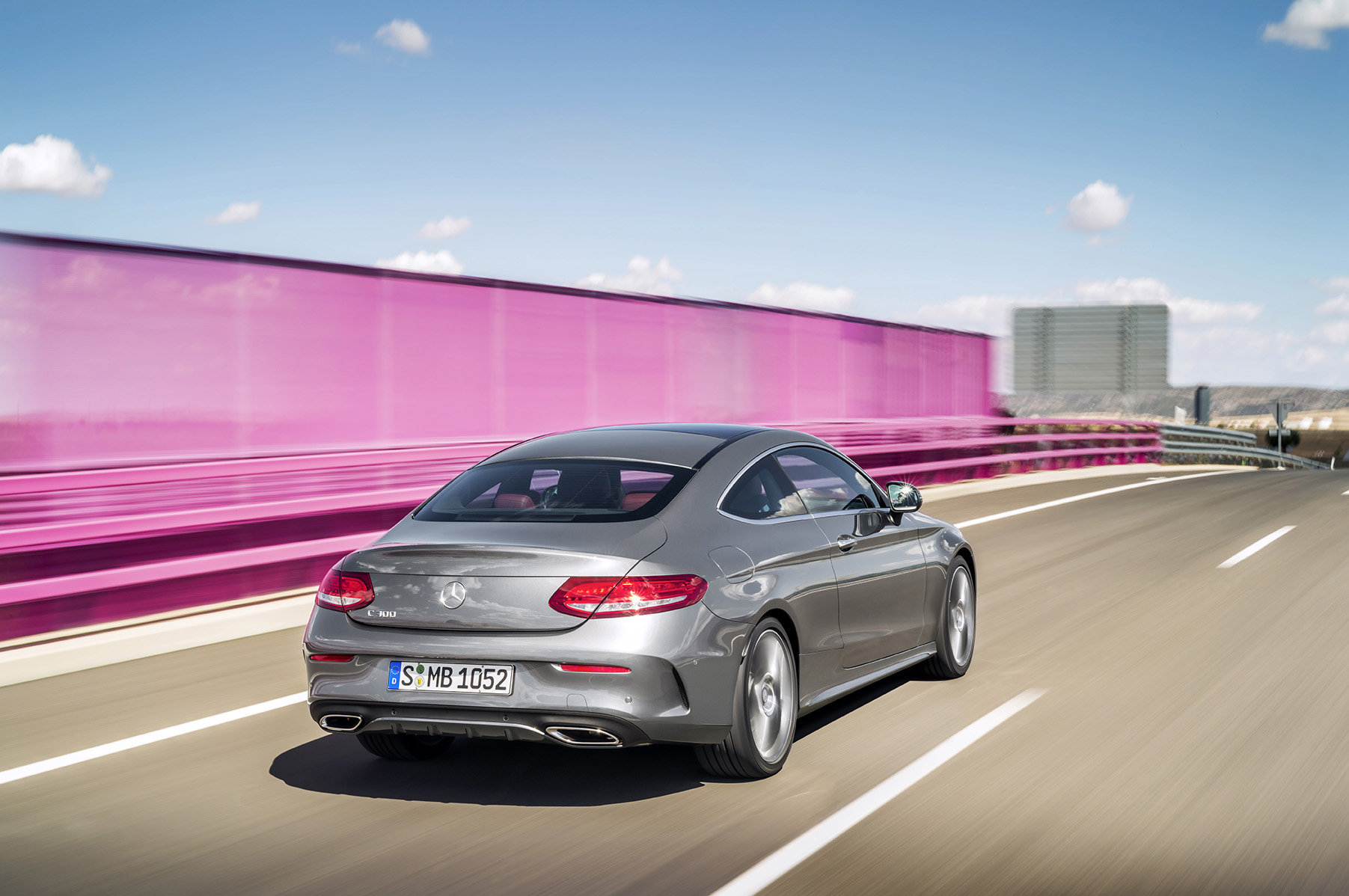 Mercedes Benz Clase C Coupe 2015 Trasera