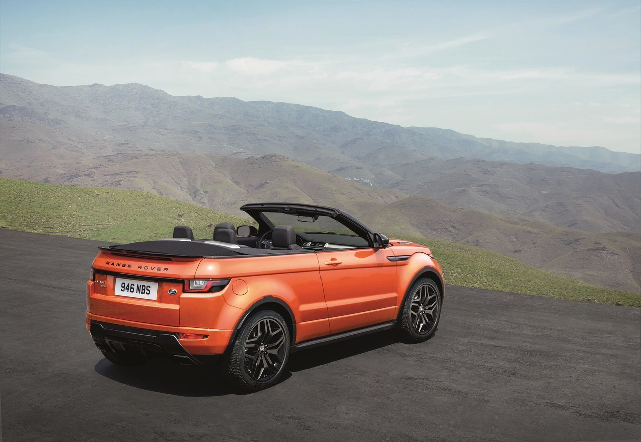 Range Rover Evoque Convertible 2016 Trasera
