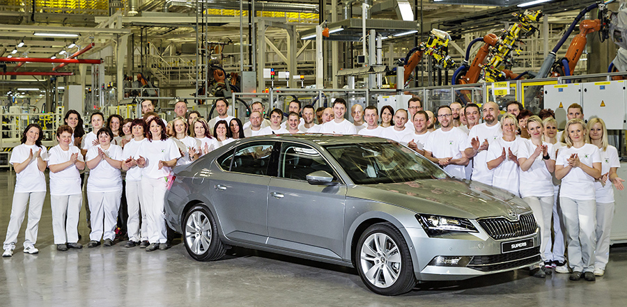Skoda Superb 2015 Fabrica