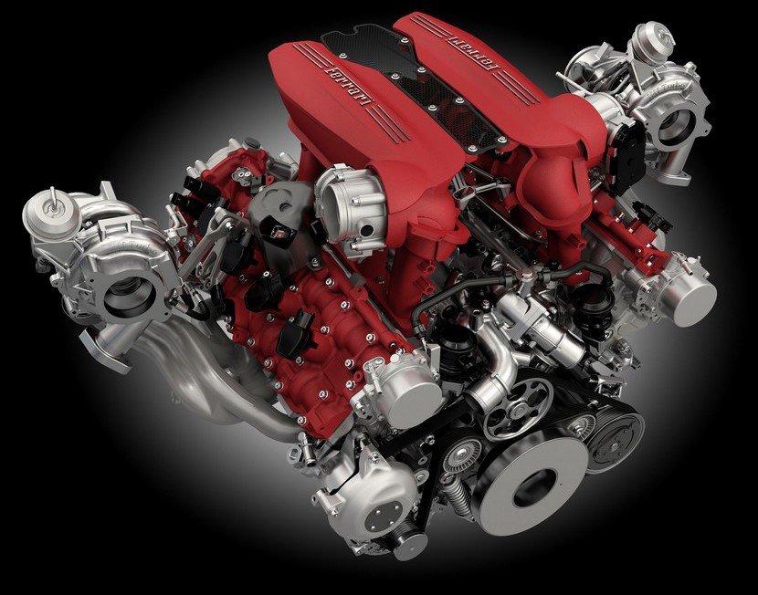Ferrari 488 GTB 2015 Motor