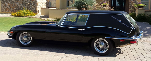 Jaguar E-Type Coche Funebre Harold y Maude Lateral