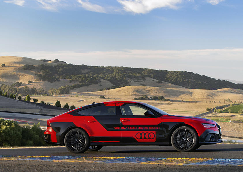 Audi RS7 conduccion autonoma Lateral