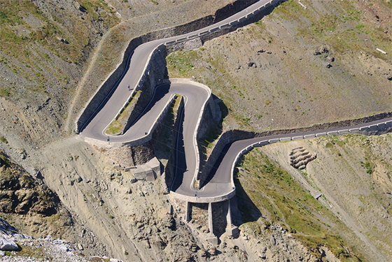 Paso del Stelvio Horquillas QUADIS