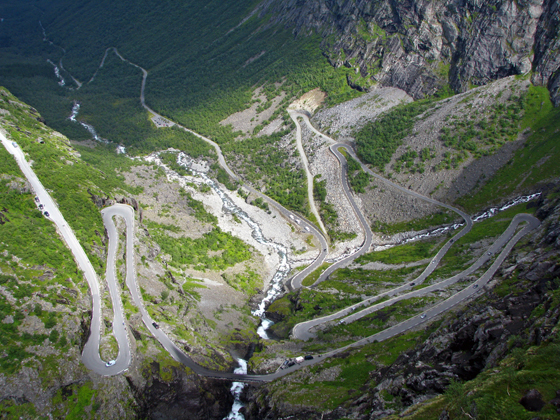 Carretera Trollstigen Escalera del Troll