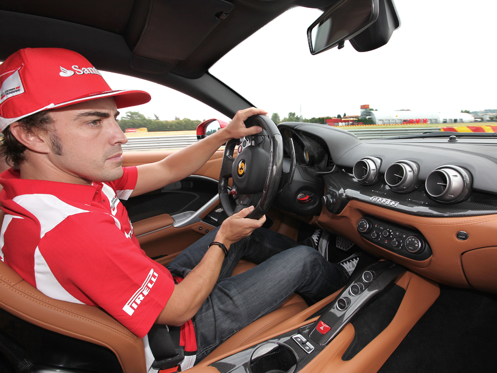Fernando Alonso Ferrari F12 Berlinetta