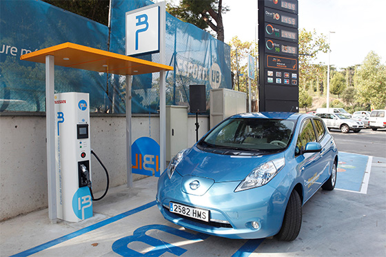 Nissan Leaf Punto Carga Barcelona