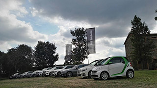 MB Motors organizó una ruta de vehículos eléctricos e híbridos de Mercedes y Smart en el Parc Natural del Montseny