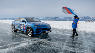 El Lamborghini Urus bate el récord de velocidad sobre hielo