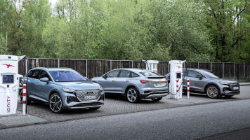 La gama Audi Q4 e-tron acelera sus tiempos de carga