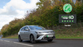El MG5 Electric obtiene las 5 estrellas Green NCAP por sus bajas emisiones y gran eficiencia